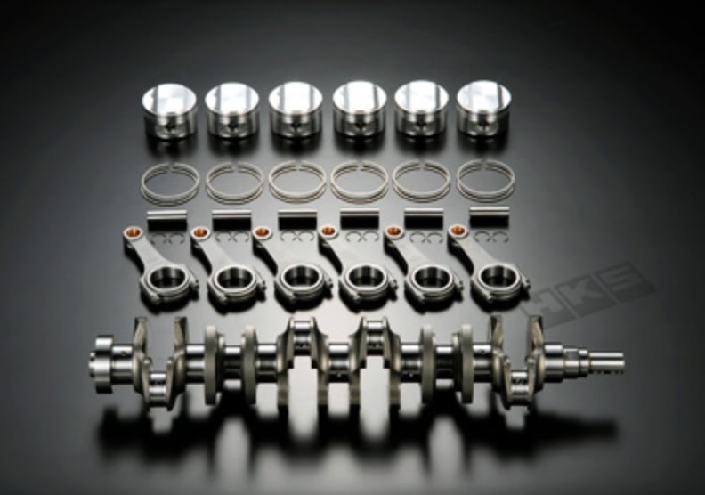 HKS Capacity Upgrade BCD Pistons STEP 2 Full Kit (Bore: 86.5) - Nissan Skyline GT-R RB26DETT 89-02
