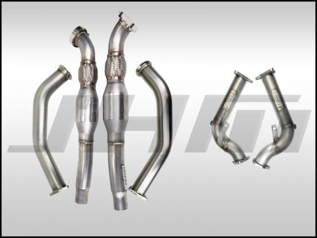 JHMotorsports Exhaust - COMPLETE High-Flow Cat Downpipes (JHM Combo) - Audi / B8 / S5 / 4.2L