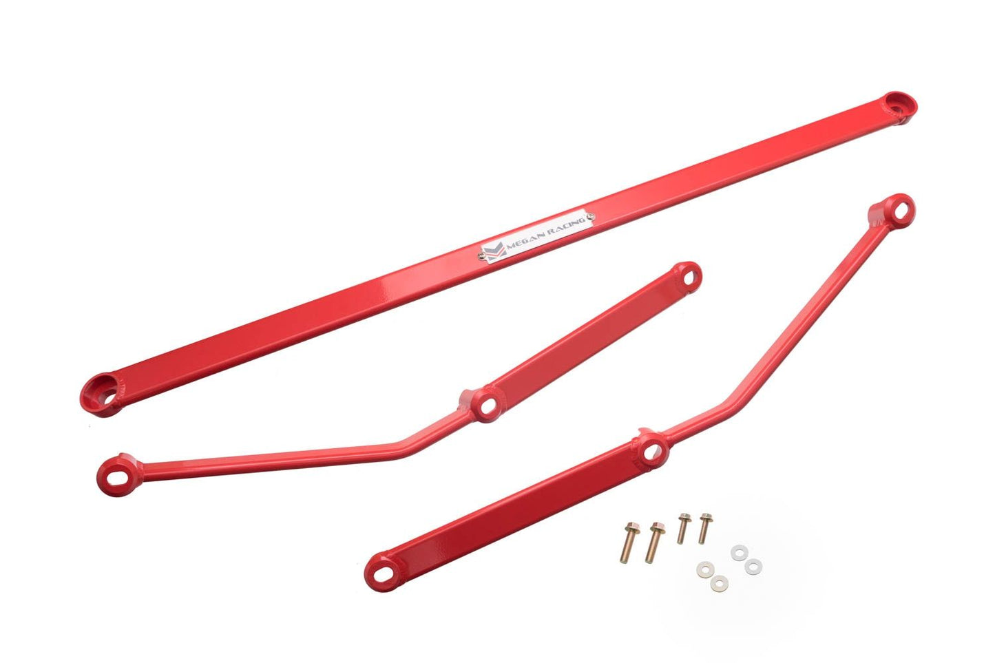 Megan Racing H-Brackets for Lexus IS250 06-11 - Rear Lower Red - SB-HB-LI06RL-R
