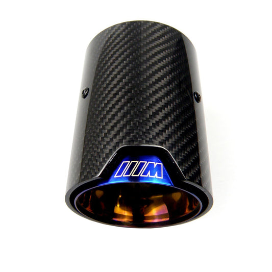 M Performance Carbon Fiber Exhaust Tips Burnt Blue