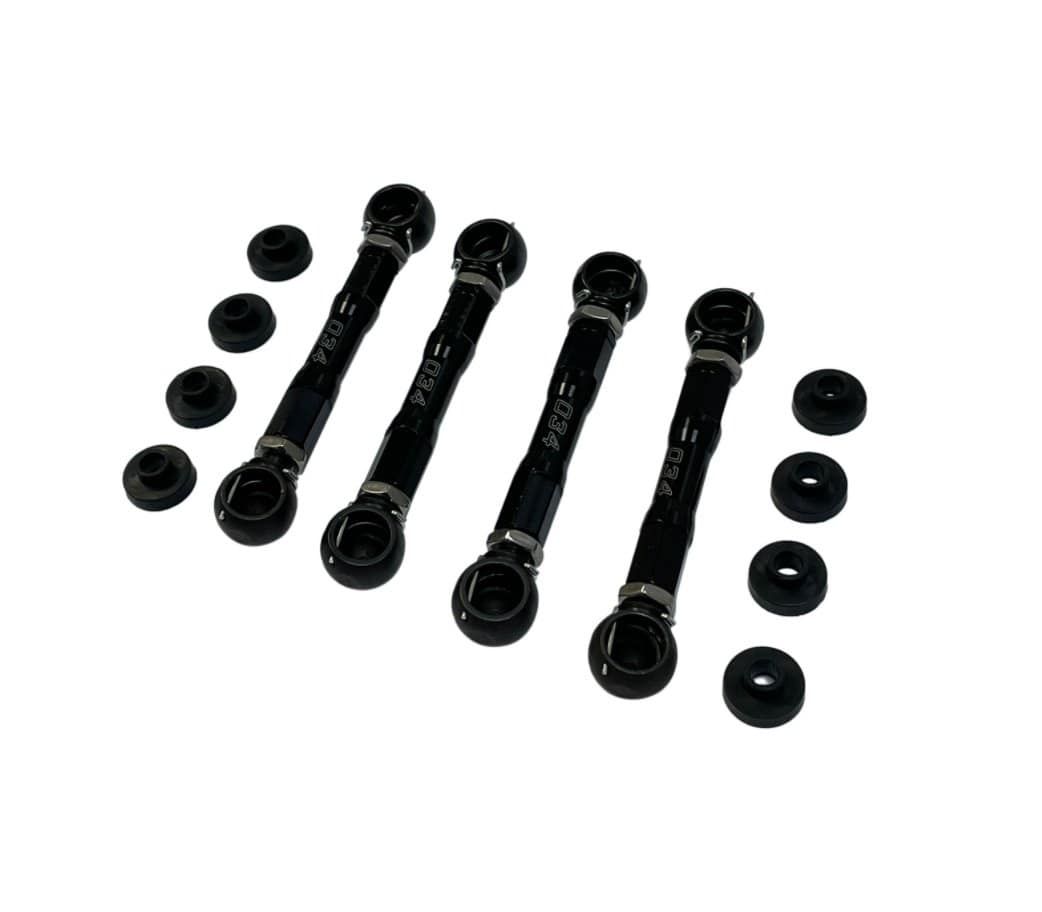 034 Motorsport Adjustable Lowering Link Kit - Billet Aluminum - Audi C7 With Adaptive Air Suspension