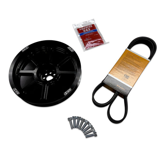 034Motorsport Supercharger Crank Pulley Upgrade (207mm) - Audi / B8 / B8.5 / C7 / S4 / S5 / Q5 / SQ5 / A6 / A7