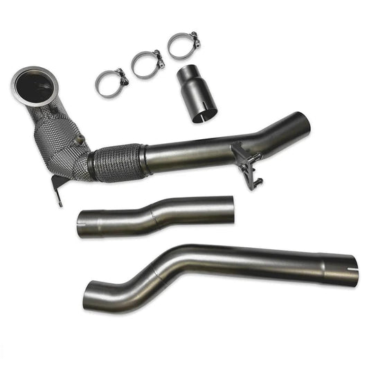 034Motorsport Stainless Steel Racing Downpipe - VW/Audi / Mk8 / R / 8Y / S3
