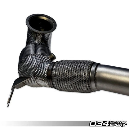 034Motorsport Stainless Steel Racing Downpipe - VW/Audi / Mk8 / R / 8Y / S3