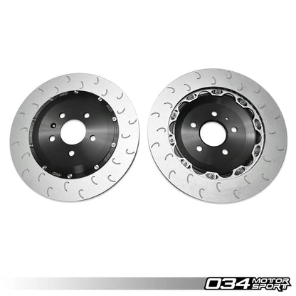 034 Motorsport 2-Piece Floating Rear Brake Rotor Upgrade Kit (350x22mm)- Audi / C7 / S6 / S7 / RS6 / RS7 / D4 / A8 / S8