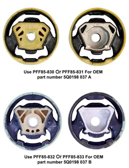 Power Flex Front Lower Engine Mount Hybrid Bushing (Large) B - VW/Audi / Mk7 / Mk8 / Golf / Passat / Tiguan / 8V / A3 / S3 / Mk3 / TT