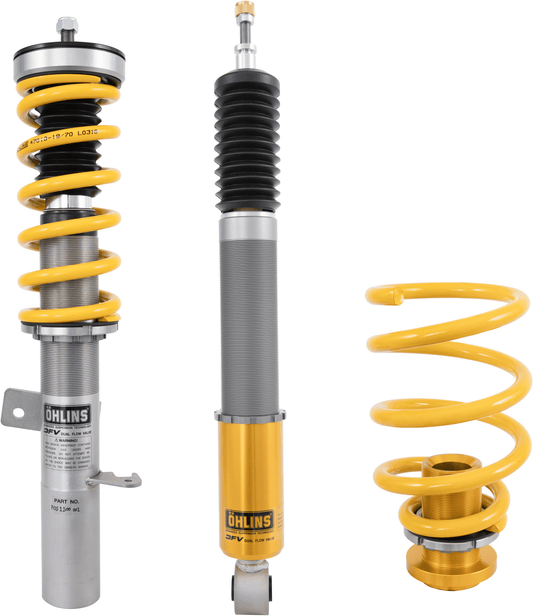 Ohlins 16-18 Ford Focus RS Road & Track Coilover Suspension System featuring Dual Flow Valve Technology