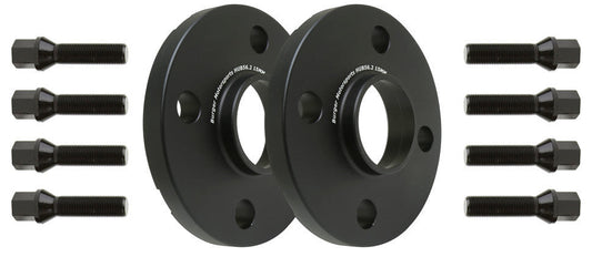 Mini Cooper Wheel Spacers Kit by BMS w/8 Black Extended Wheel Bolts