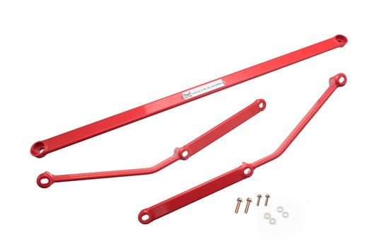 Megan Racing H-Brackets for Lexus IS250 06-11 - Rear Lower Red - SB-HB-LI06RL-R