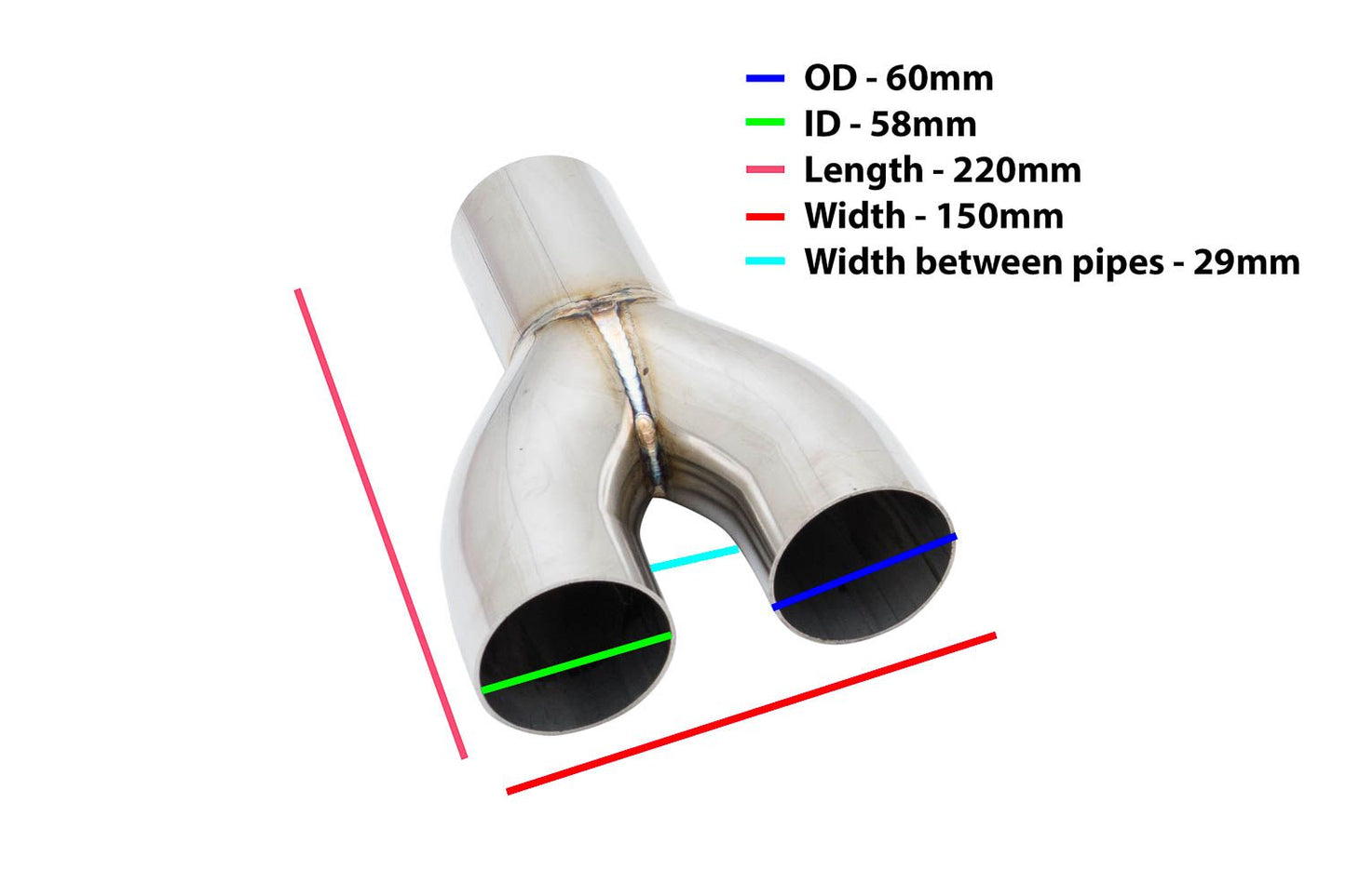 Megan Racing Y Pipe 60mm