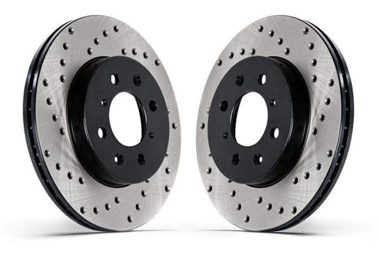 Front Stoptech Cross Drilled Rotor Set (312x25mm) (OPEN BOX)