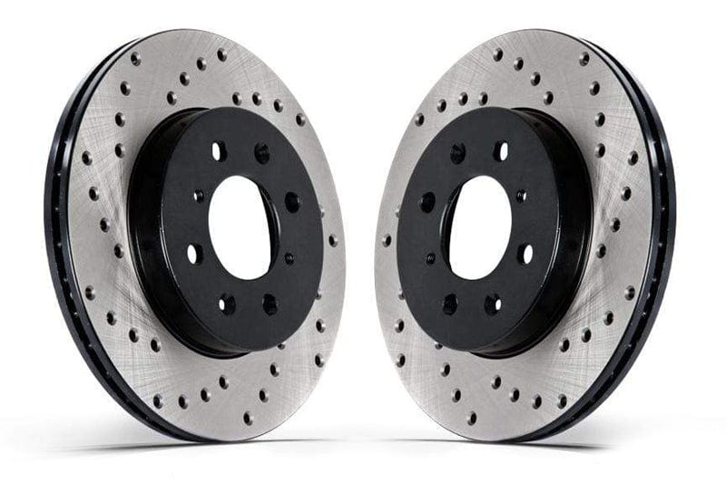 Rear Stoptech Cross Drilled Rotors - Set of 2 Rotors (272x10) [Cryogenic Treated] (OPEN BOX)